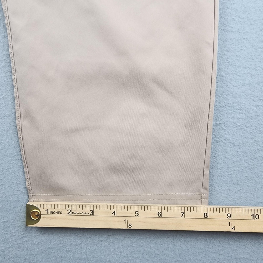 Public Rec Chino Pants Men 42x28(26) Beige Stretch 5 Pocket Straight Microfiber - Picture 9 of 12